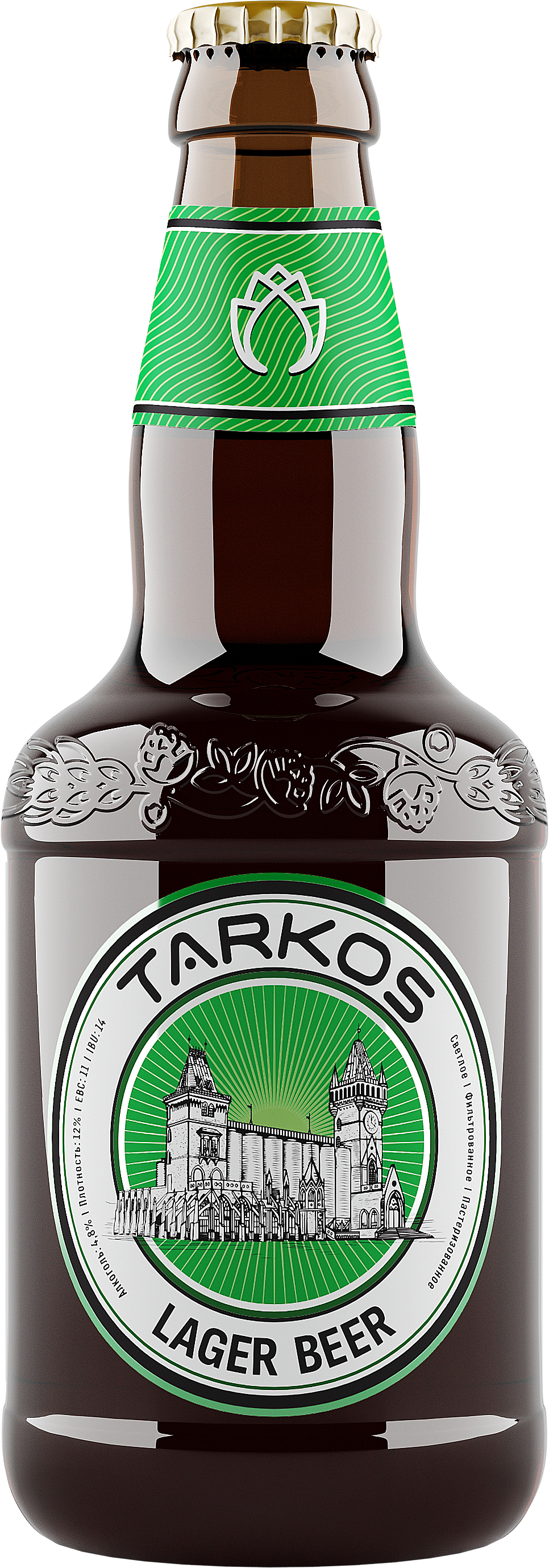 ТАРКОС Лагер Бир (TARKOS Lager Beer) светл Ф паст ст/б 0,45